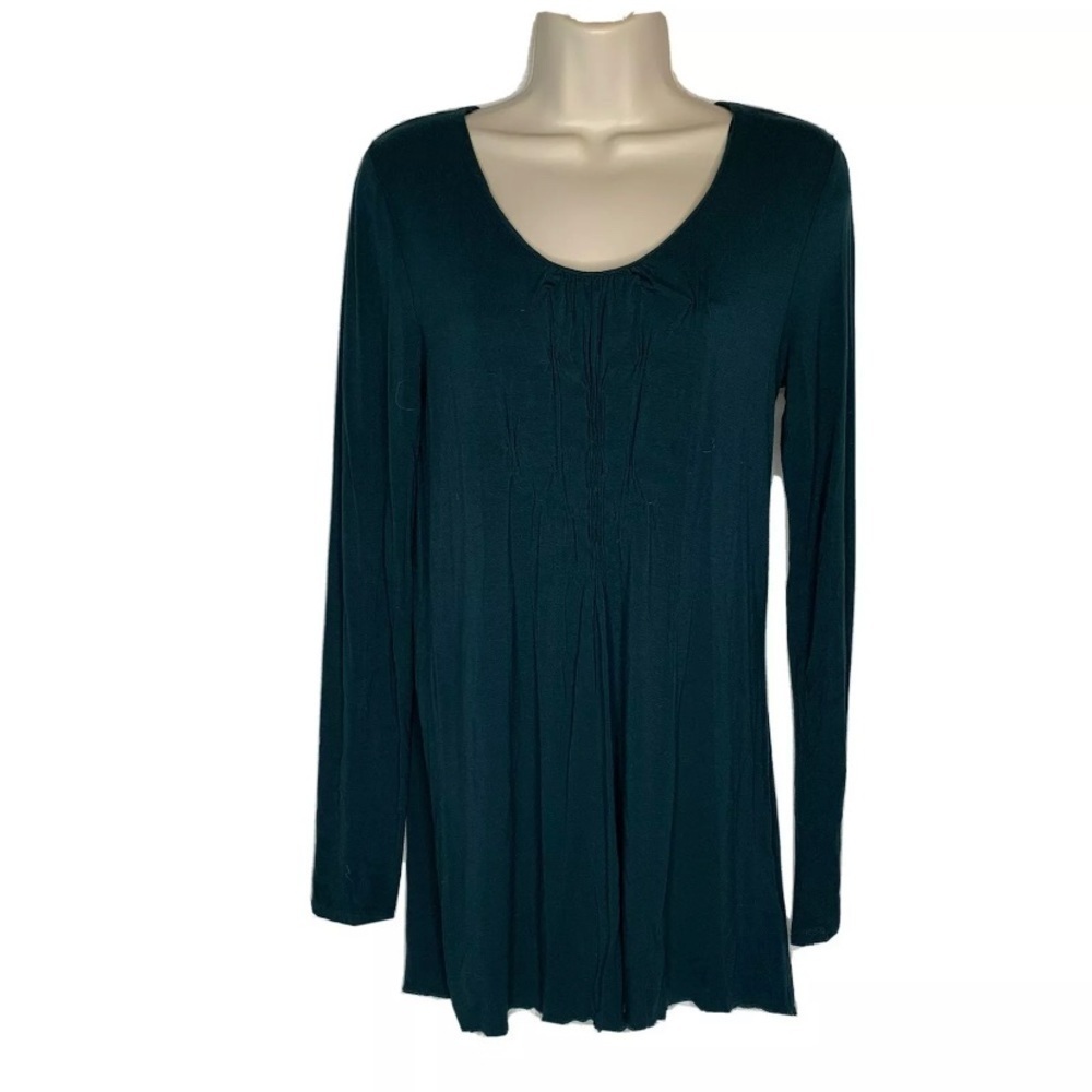 4/$35 Marina Luna Top Stretch Long sleeve M Blue